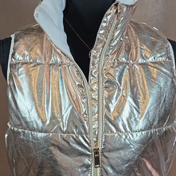Rose Gold Puffer Vest - Picture 5 of 14